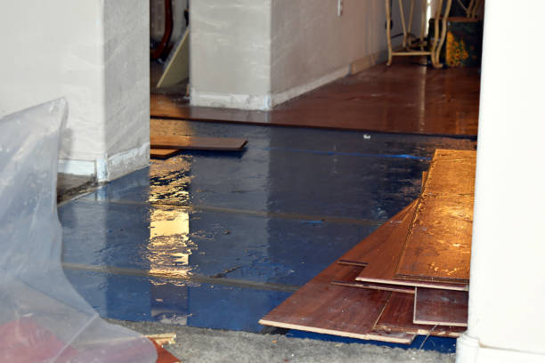 Professional Flood Damage Restoration technician working in Somerset, NJ